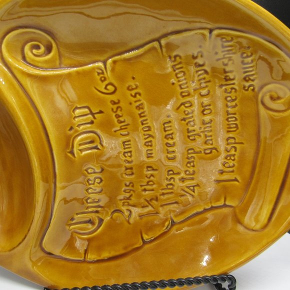 CALIFORNIA USA VINTAGE POTTERY. CHIP & DIP PLATTER. - Picture 2 of 6